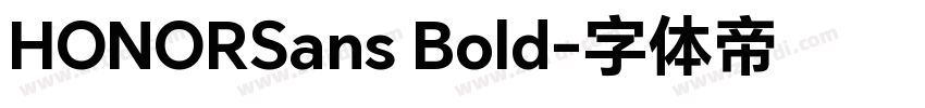 HONORSans Bold字体转换